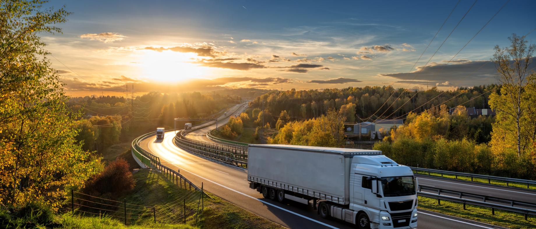 Camion roulant sur une deux fois deux voix